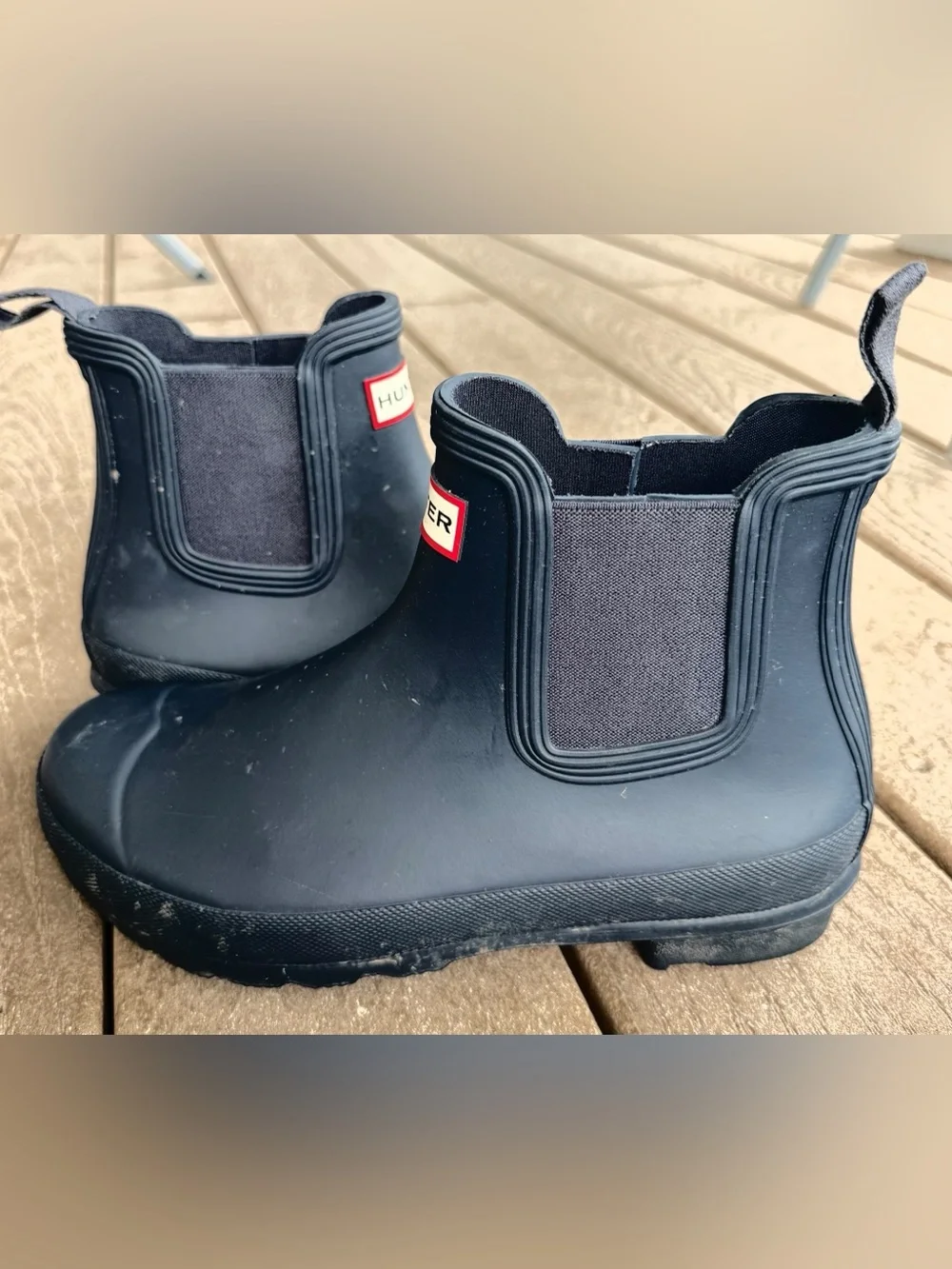 Hunter Originally Chelsea Rainboot - short - navy - size 9